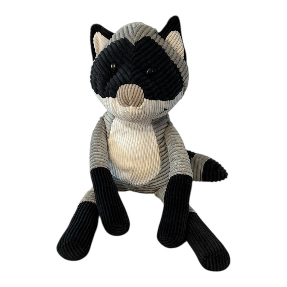 Pier 1 raccoon ribbed Plush Toy Jimothy